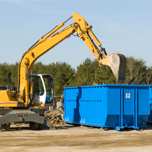 can i request a rental extension for a residential dumpster in Unicoi Tennessee